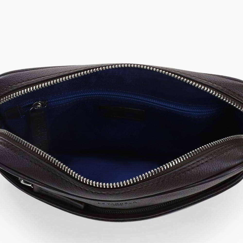 Le Tanneur Charles pochette cuir grainé dragonne 24 cm homme