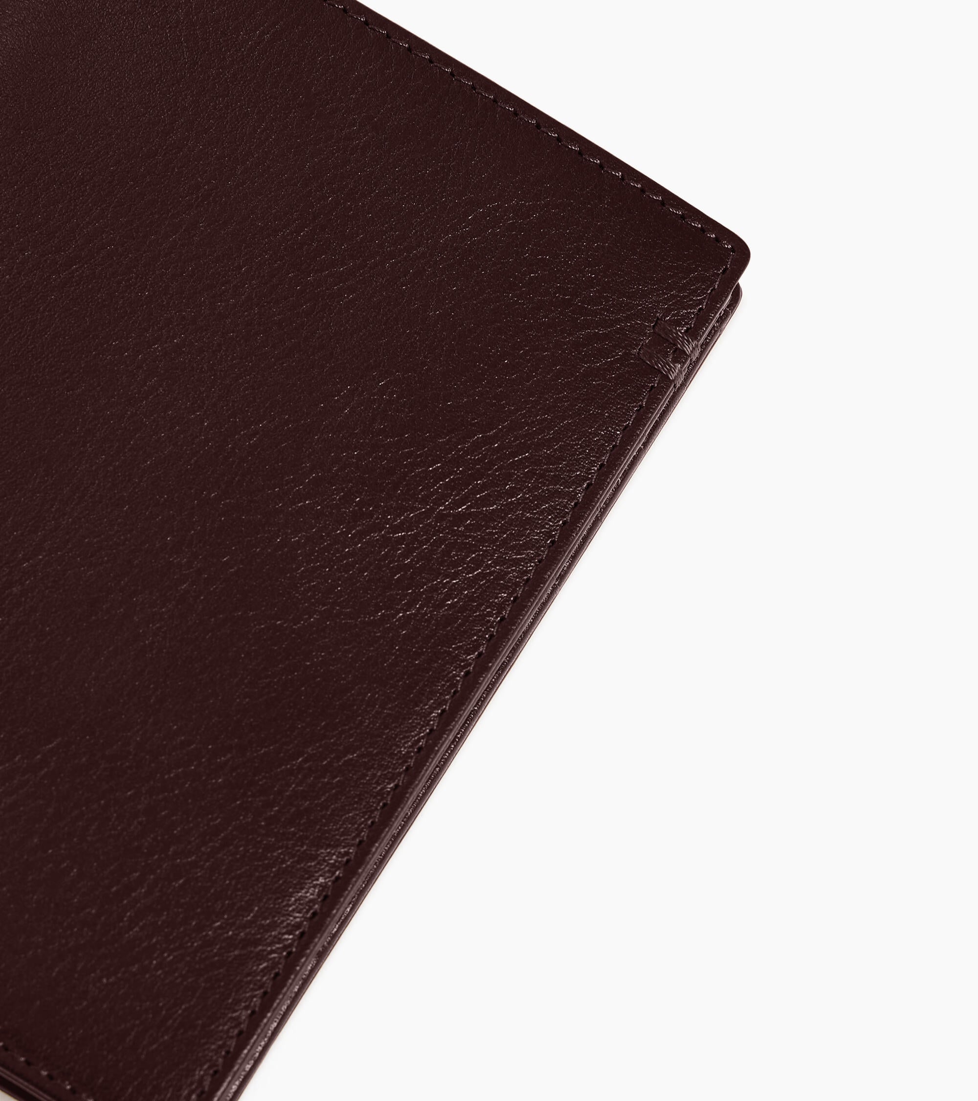 Le Tanneur Lucien portefeuille cuir huilé rouge vertical