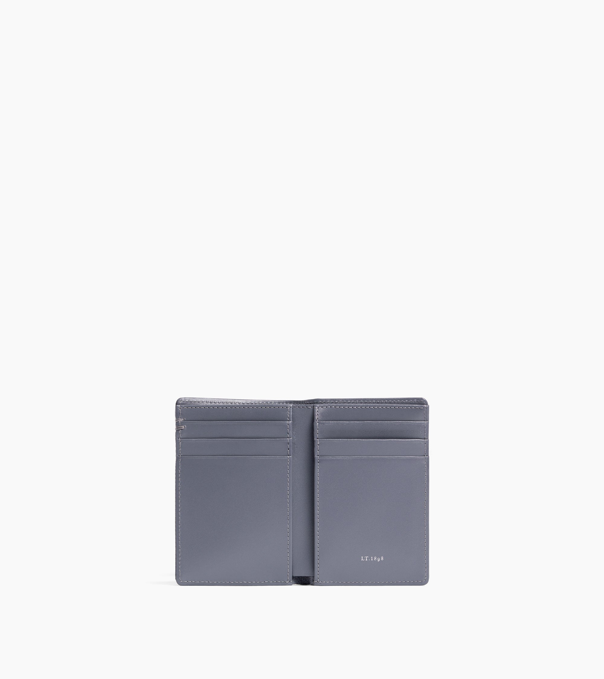 Le Tanneur Lucien porte-cartes cuir signature bleu