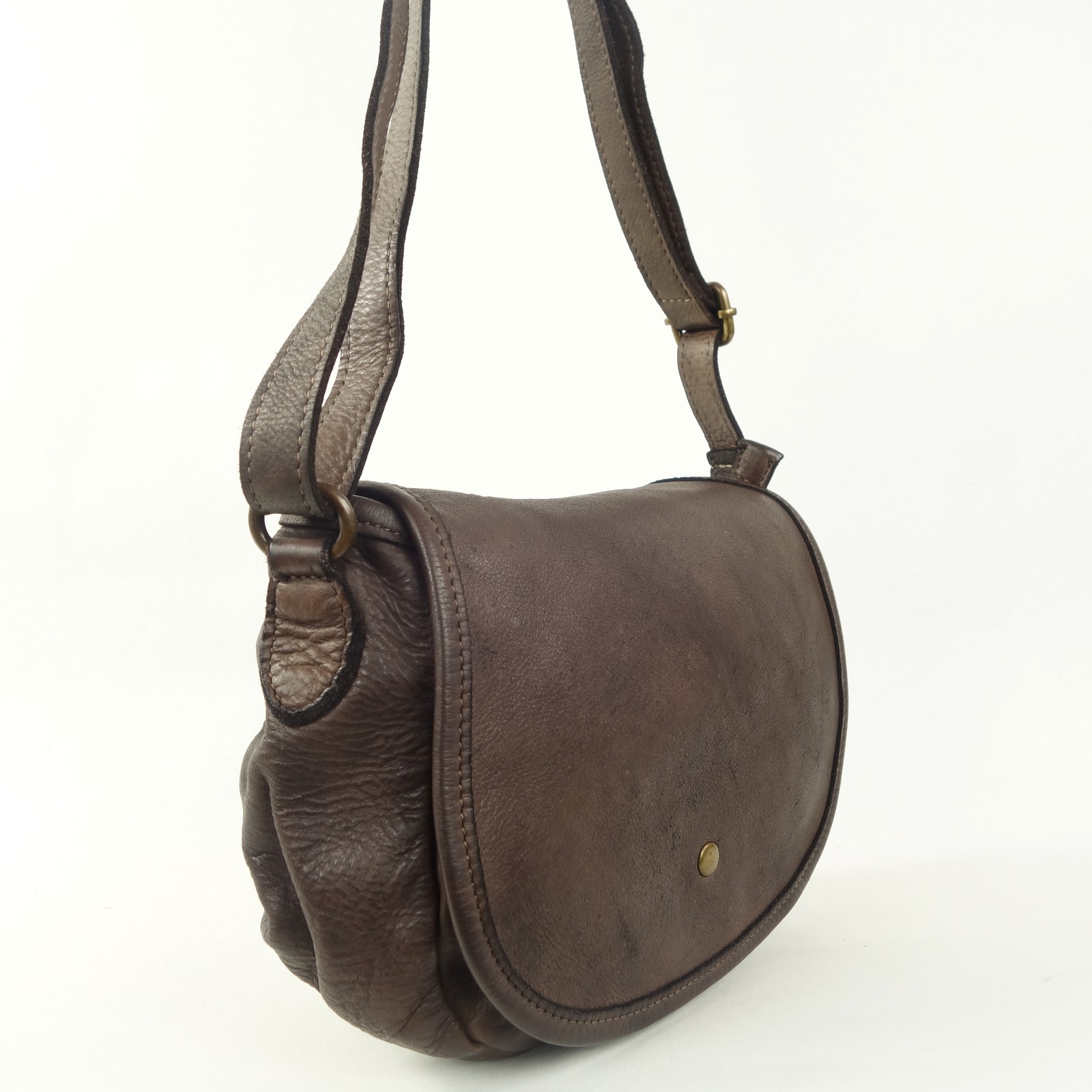 Collection Esprit Cuir KLARA besace cuir marron medium vintage