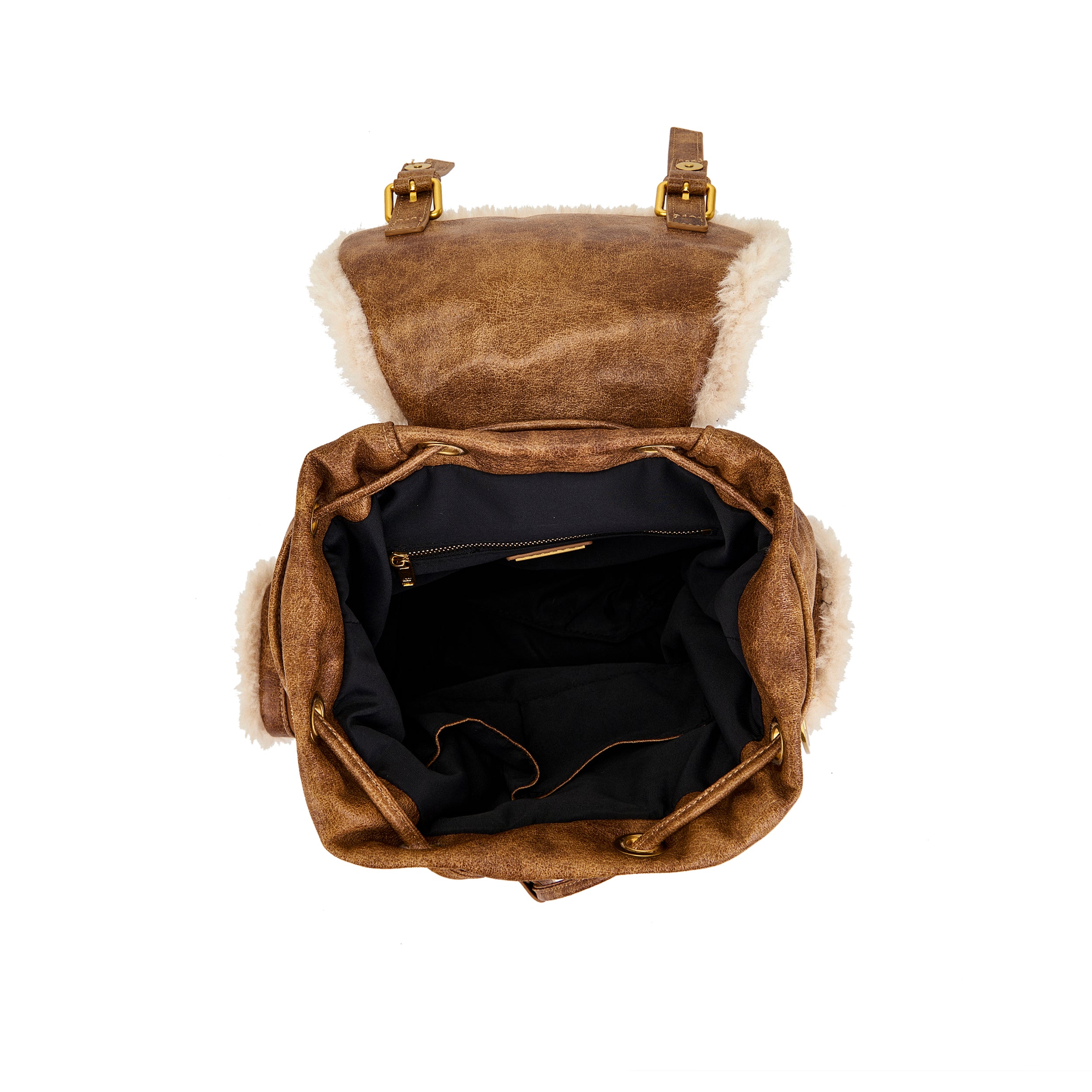 La Carrie Warmtouch sac à dos cuoio 27 cm éco-mouton