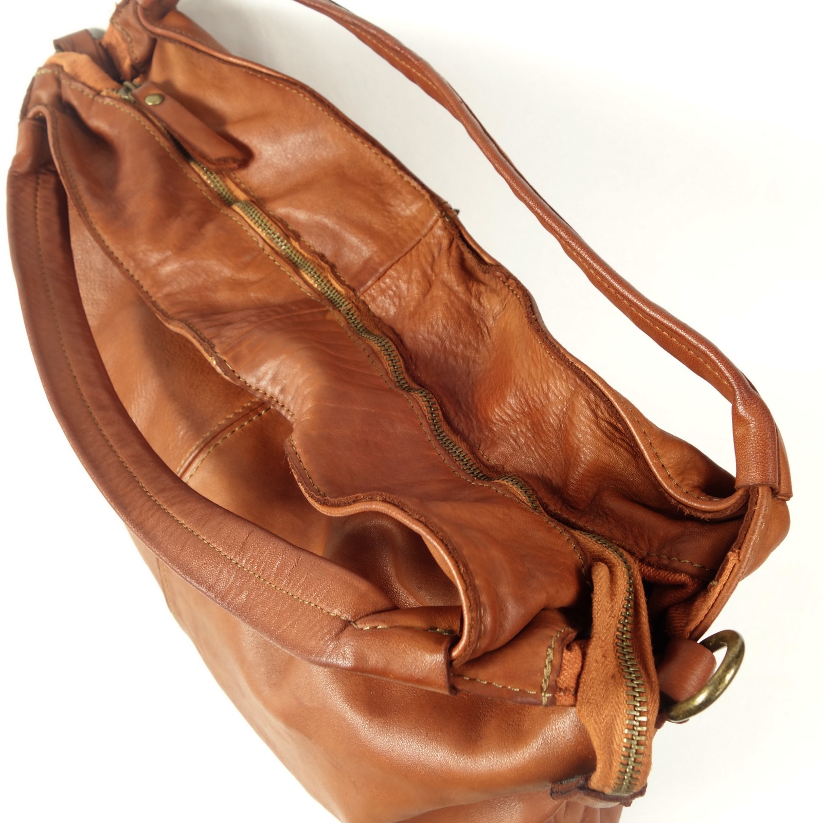 Collection Esprit Cuir Olympia grand sac cuir cognac A4