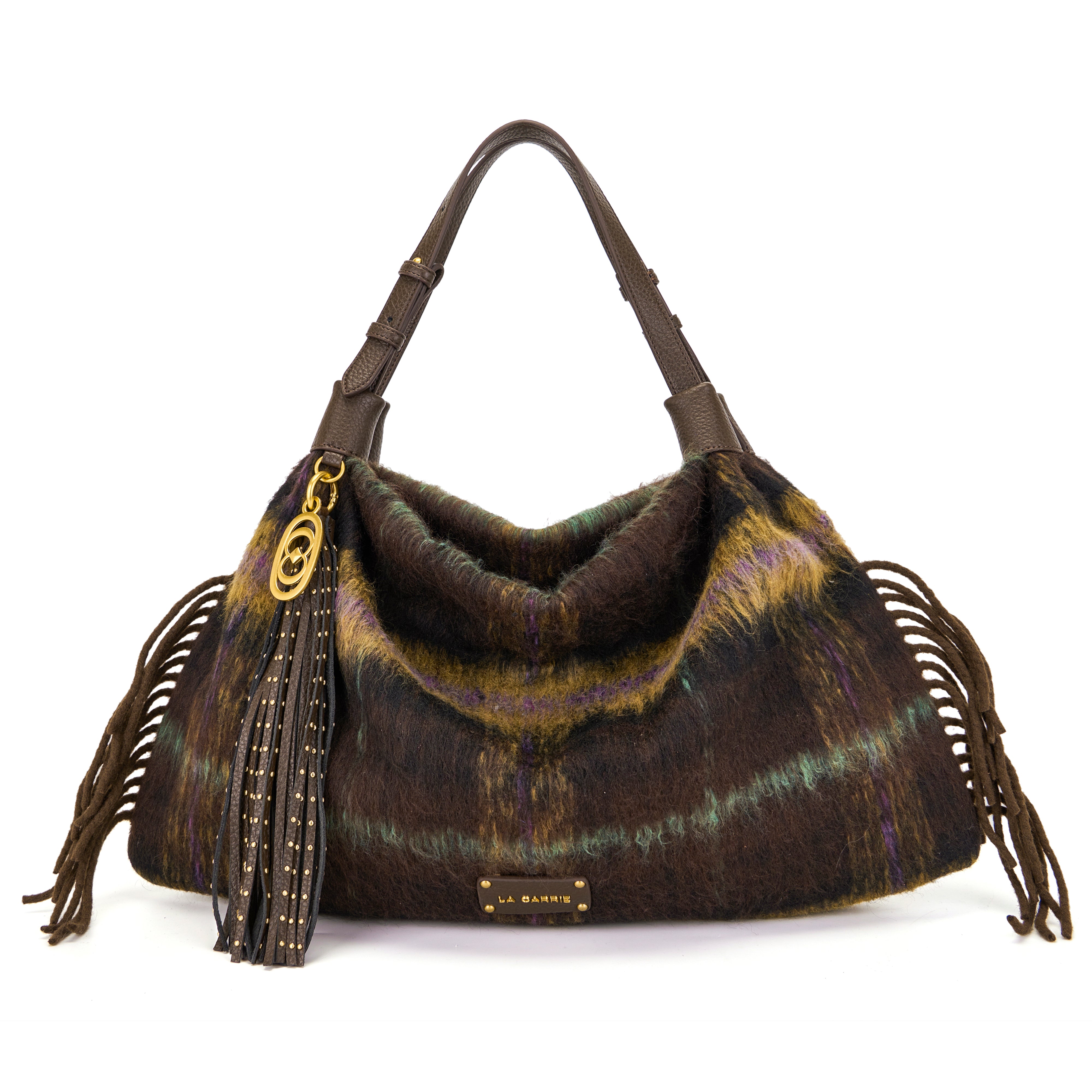 La Carrie Bag Kerala sac shopping marron 50x20x30cm