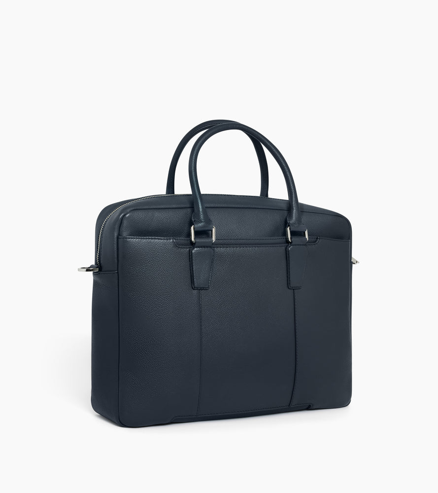 Le Tanneur Marceau porte-documents cuir Twilight Blue 14"