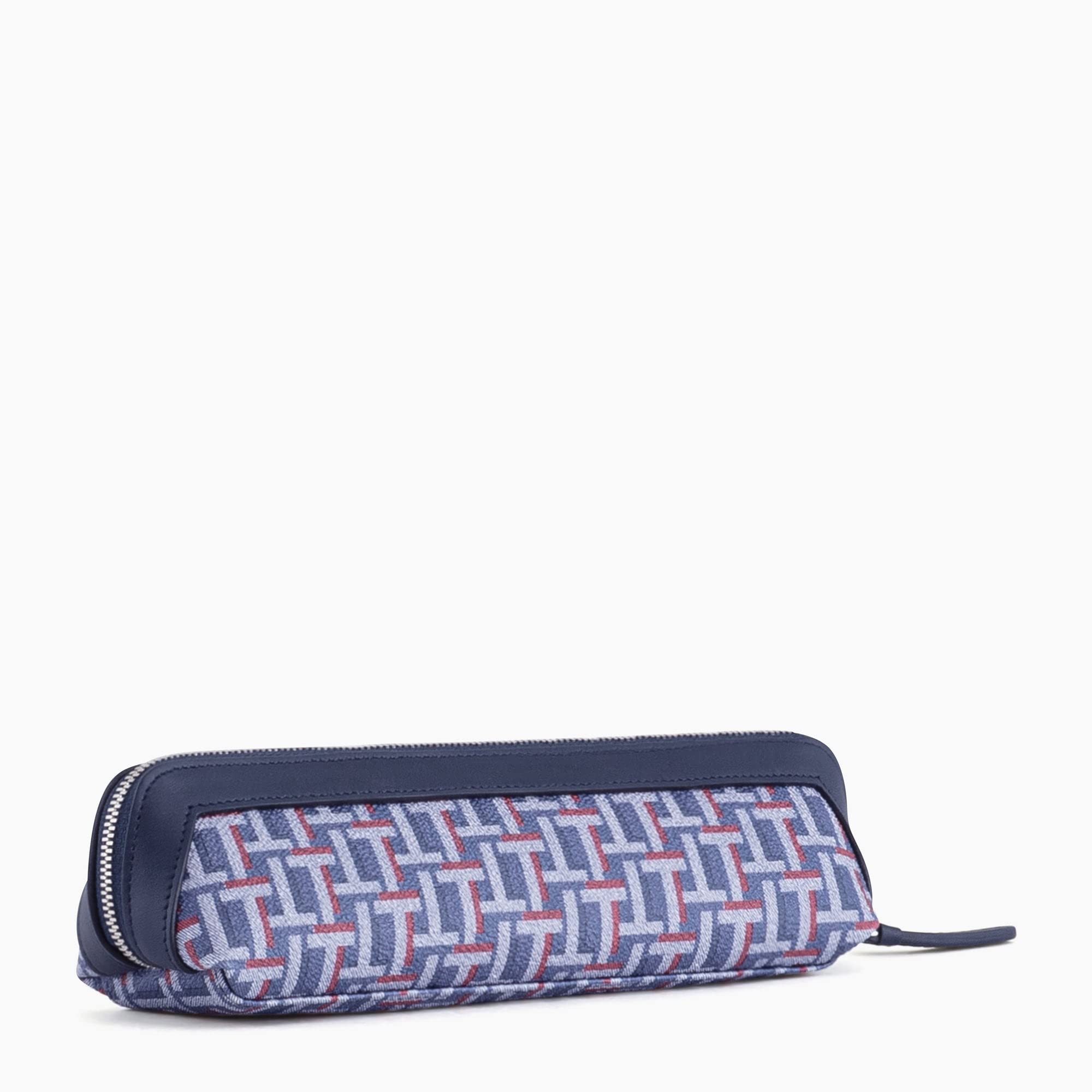 Le Tanneur Camille trousse toile enduite cuir 21 cm homme
