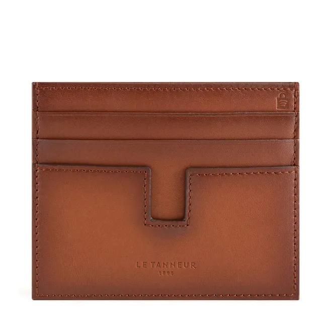 Le Tanneur Albert porte-cartes cuir 3 cartes compact