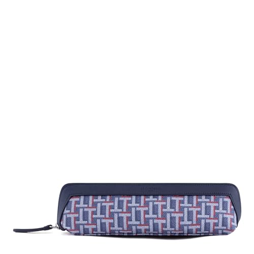 Le Tanneur Camille trousse toile enduite cuir 21 cm homme