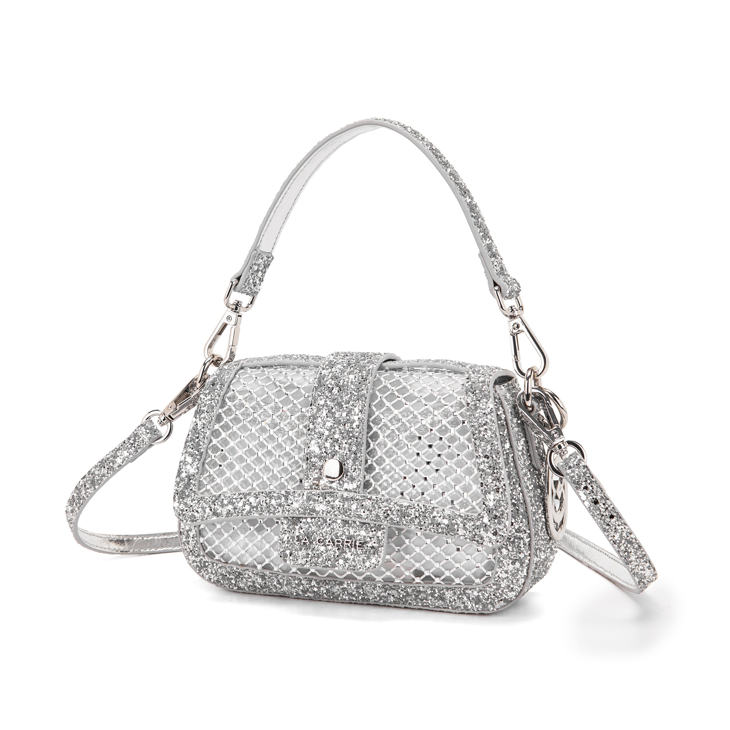 La Carrie Night Edition sac bandoulière blanc 20x6x12