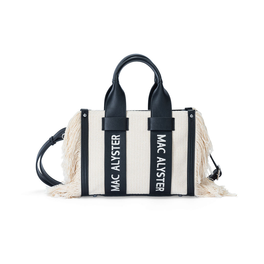 Mac Alyster Clover petit sac à main franges cognac