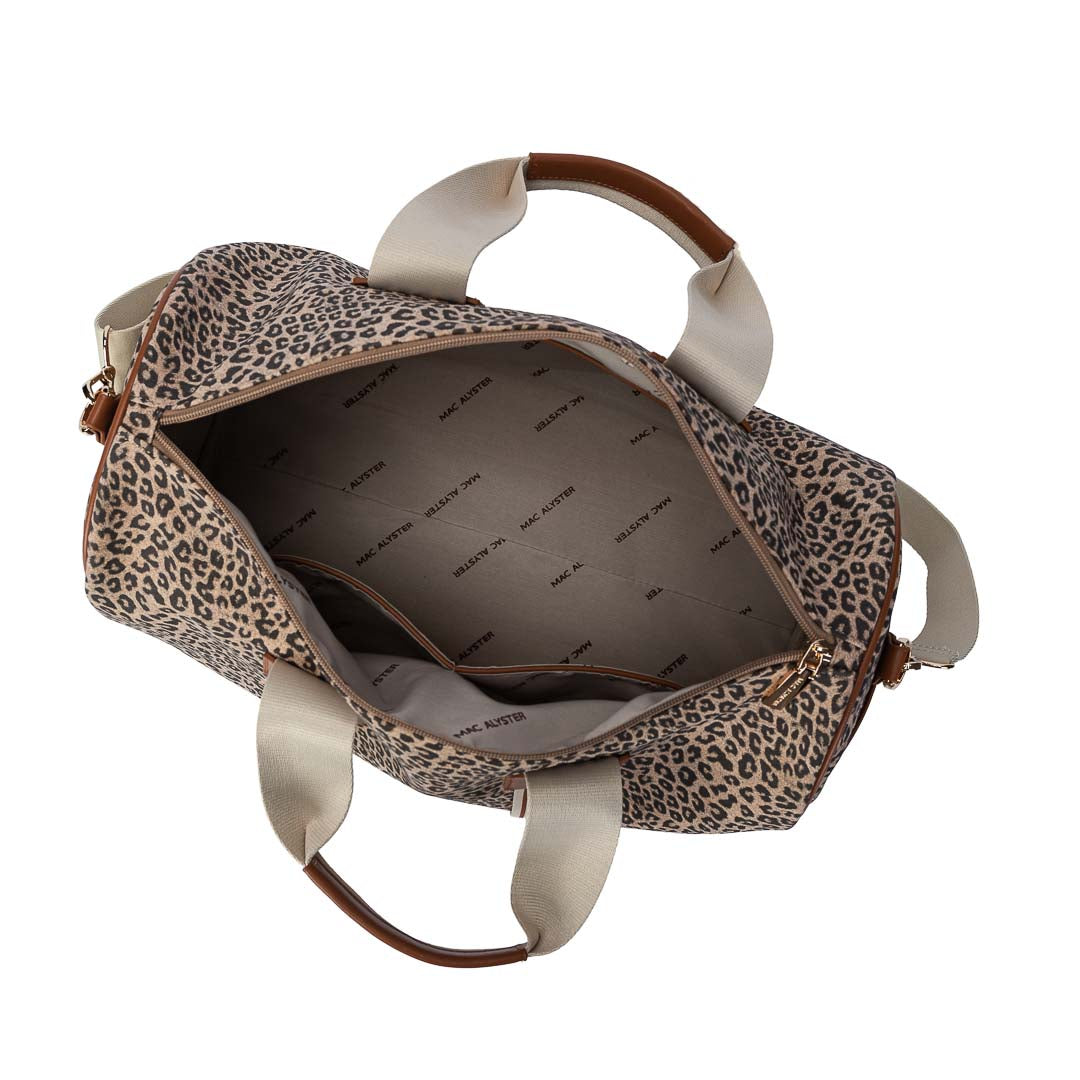 MAC ALYSTER SO CLOVER petit sac bowling léopard 45 cm