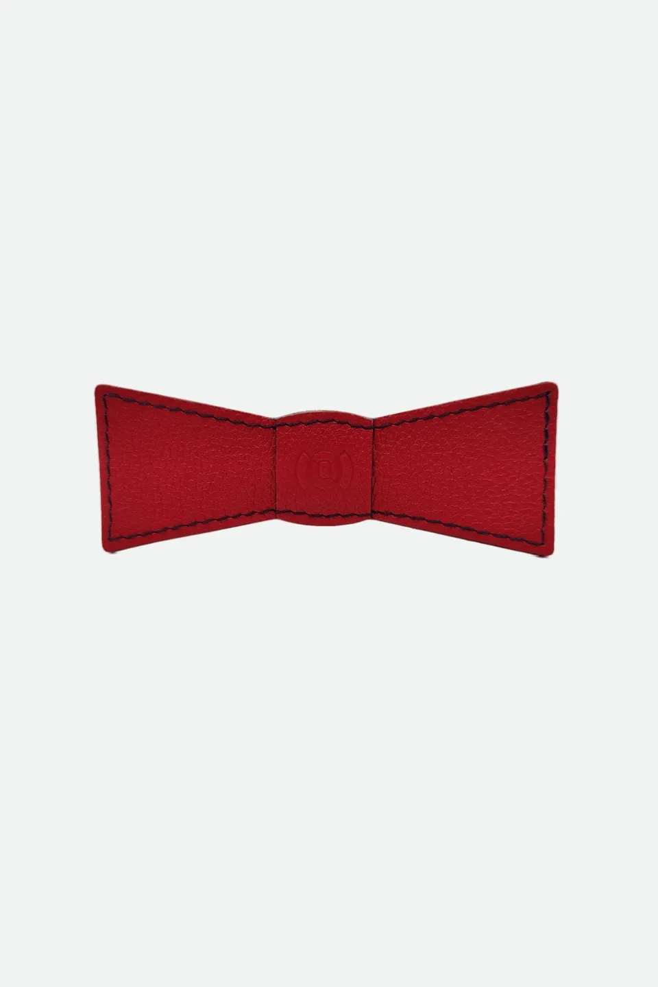Nodie's Léo Paul nœud papillon cuir rouge grainé