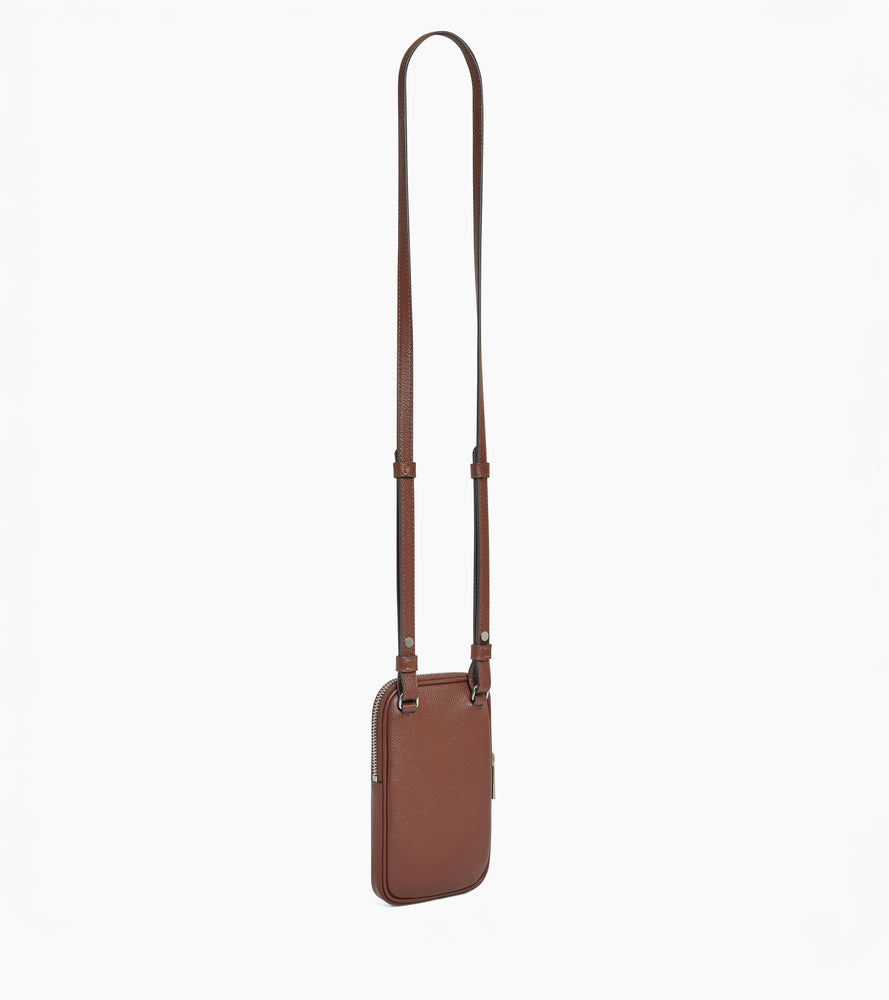 Le Tanneur étui téléphone cuir zippé anti-RFID