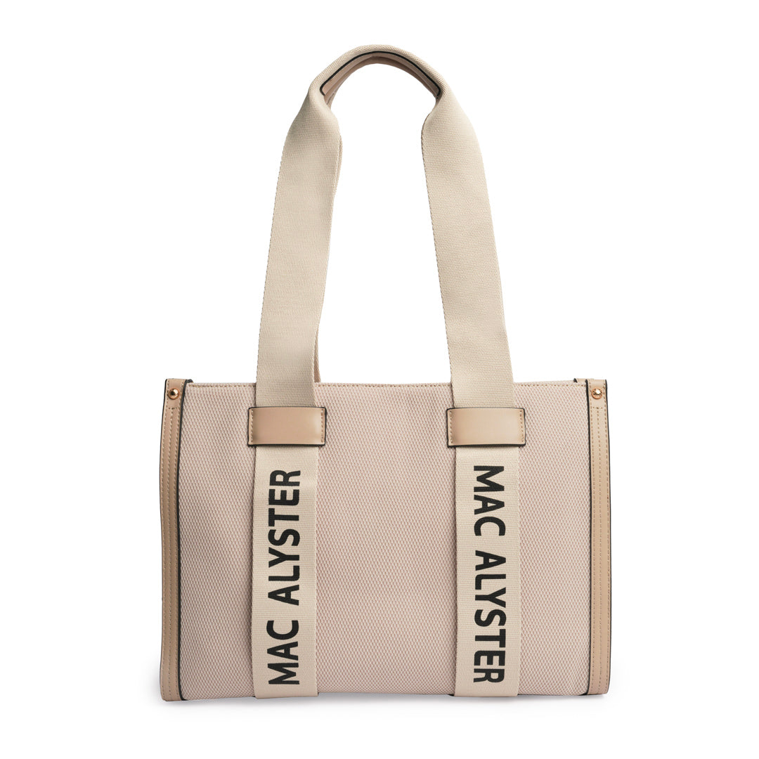 Mac Alyster Miss Clover sac cabas tressé Noir 26 cm