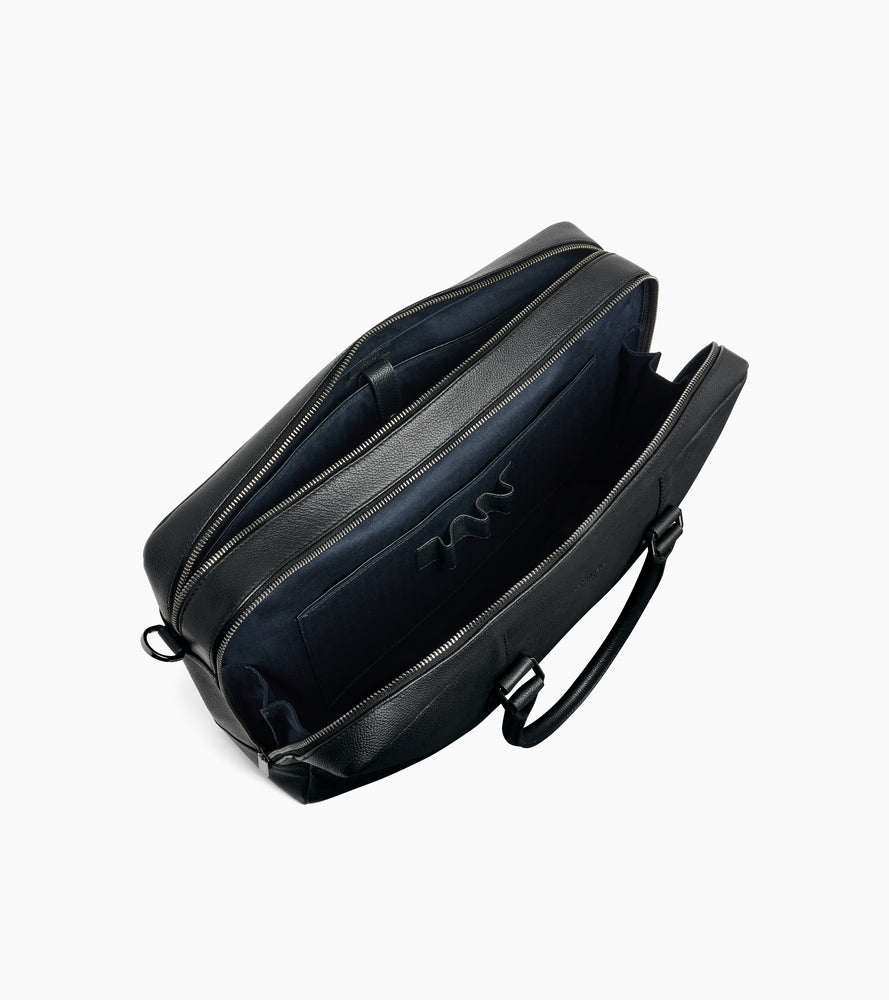 Le Tanneur Marceau porte-documents 17" sac ordinateur noir cuir