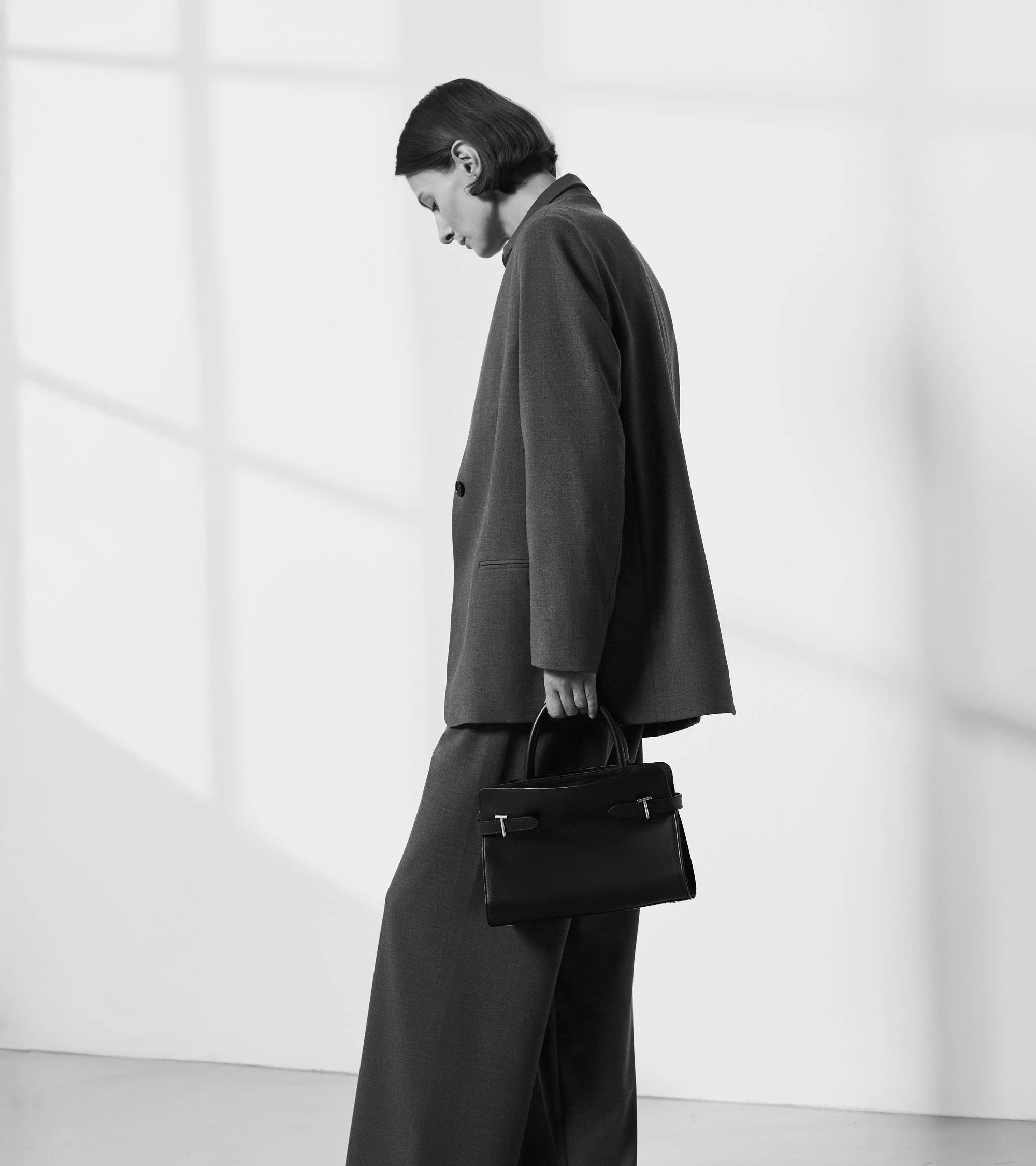 Le Tanneur Emie sac cuir lisse nubuck Tan moyen