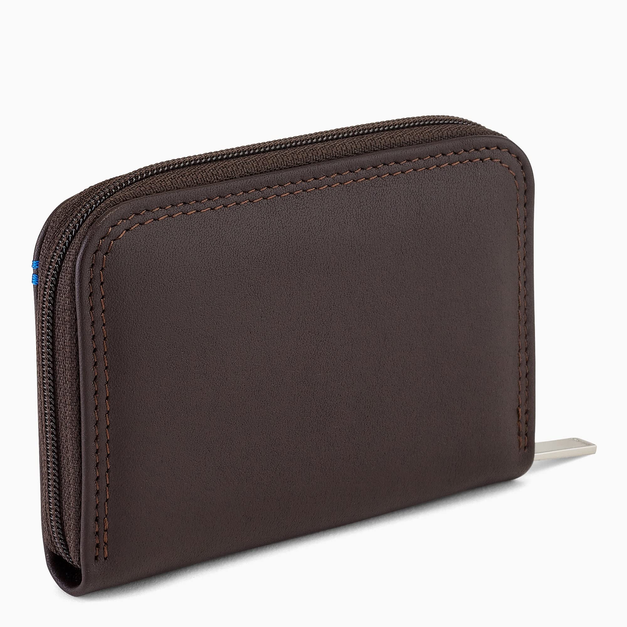 Le Tanneur Martin porte-monnaie cuir zippé noir anti-RFID