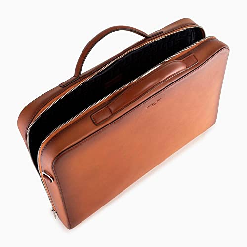 Le Tanneur Albert Porte-documents cuir lisse 14" 38x28 cm