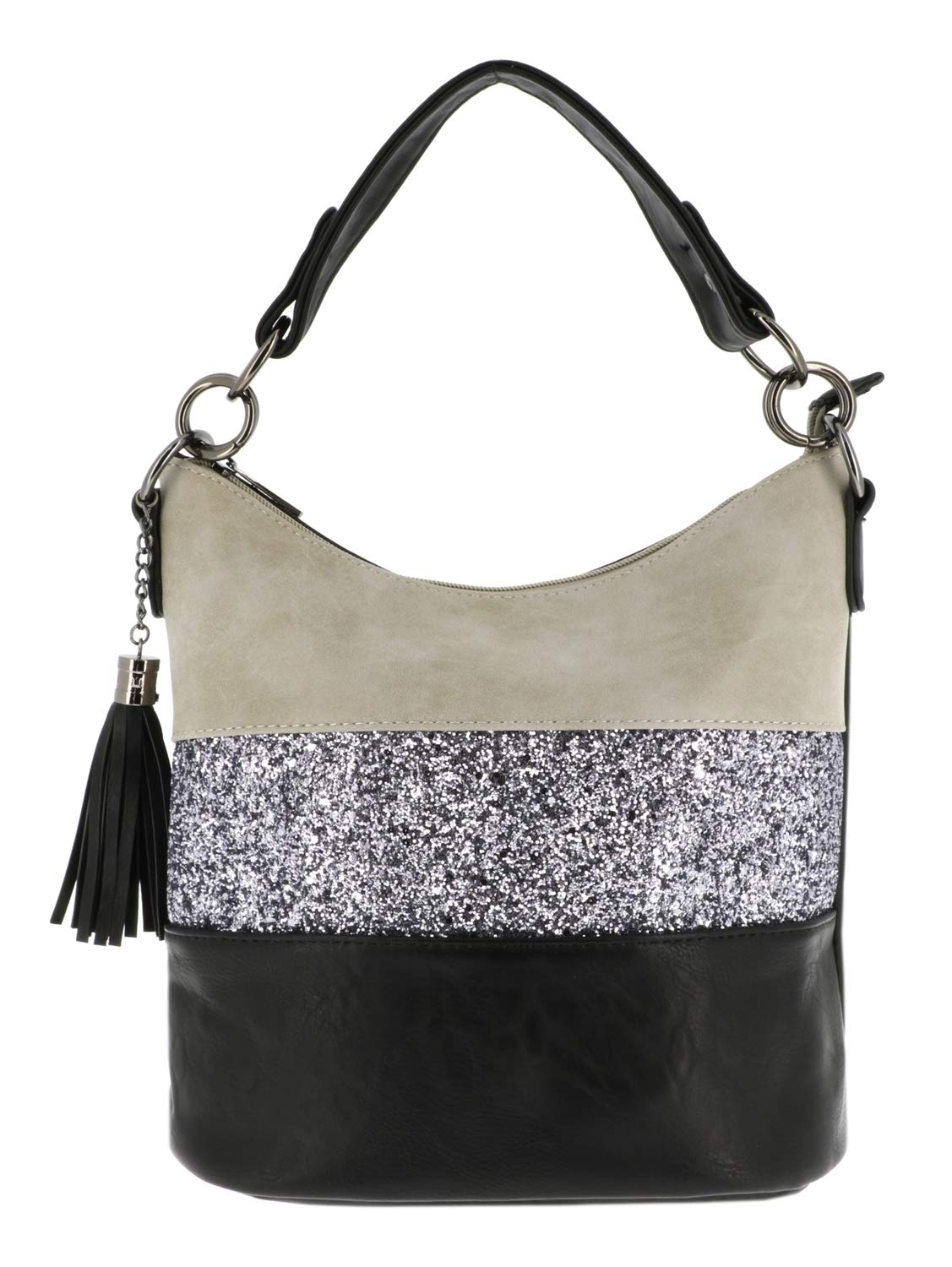 Gallantry Bandoulière sac paillettes bleu blanc soirée PU