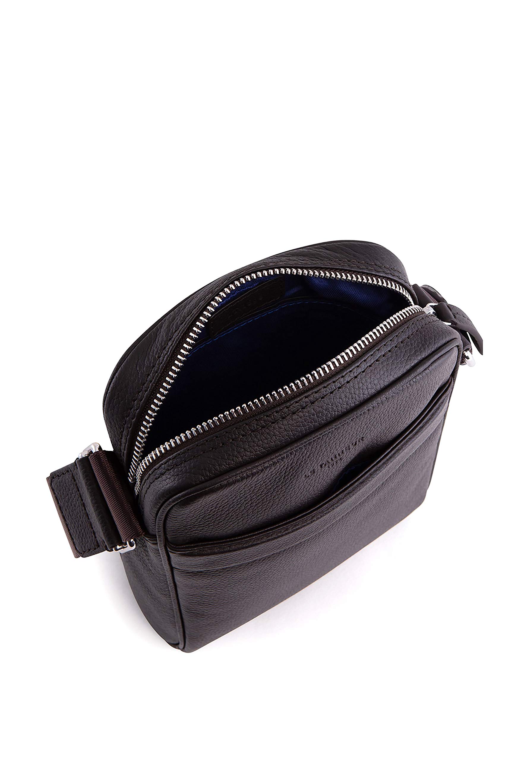 Le Tanneur Charles sac bandoulière cuir marron café