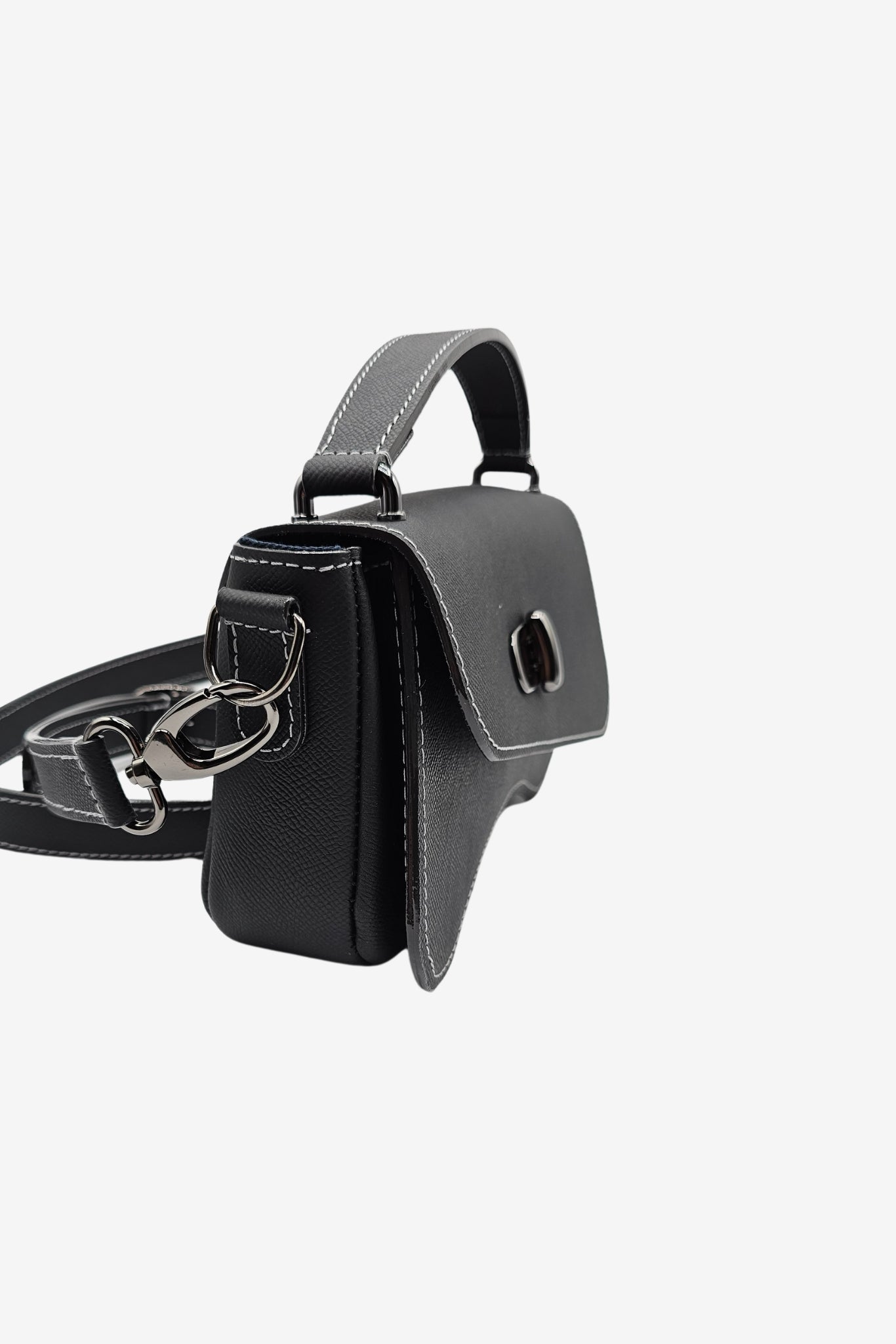 Nodie's L'Iconique sac baguette noir grainé cuir
