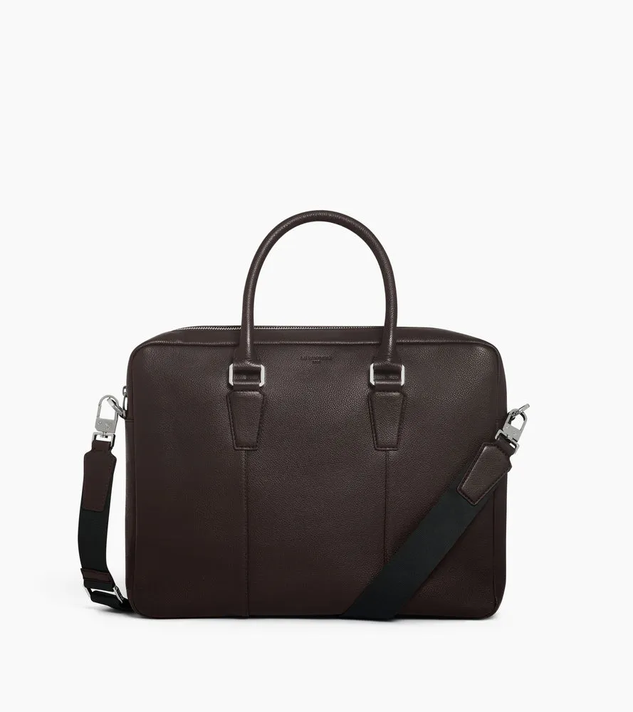 Le Tanneur Marceau porte-documents 14" cuir grainé marron