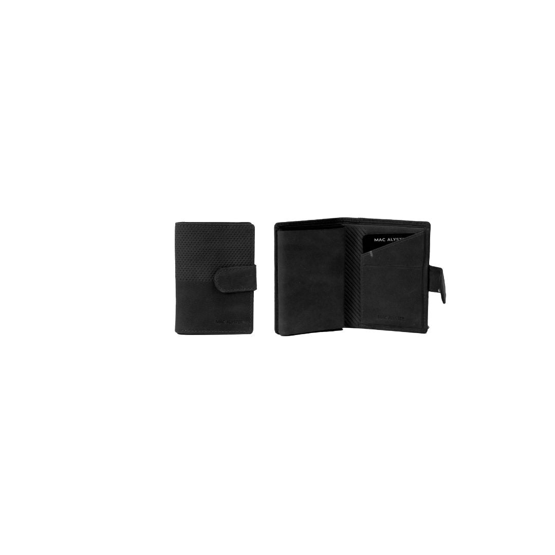 MAC ALYSTER Authentique mini porte-cartes 4/6CC noir