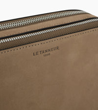 Le Tanneur Emile sacoche cuir lisse nubuck 2 compartiments
