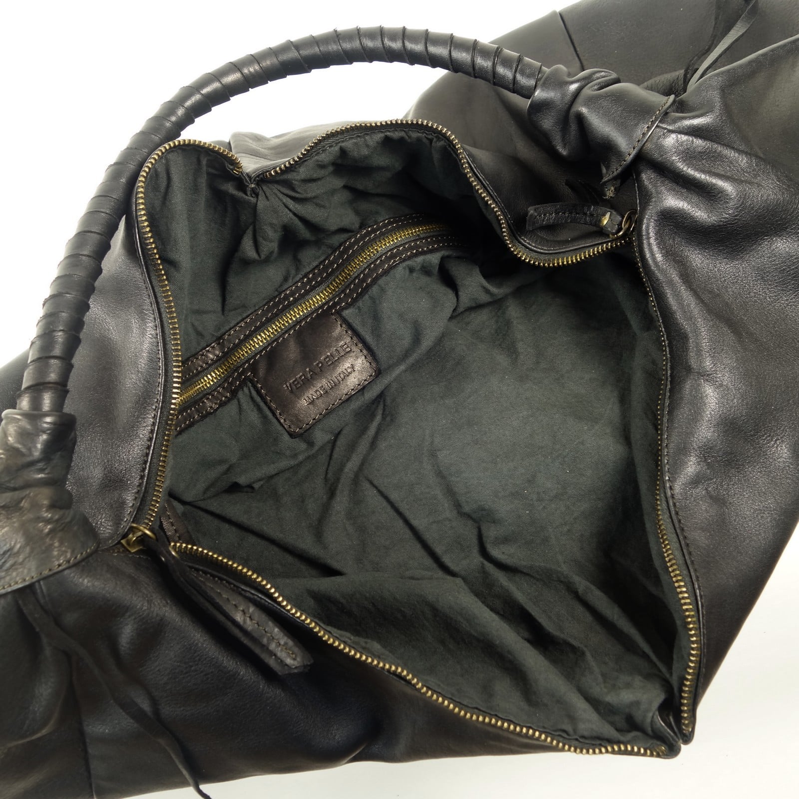 Collection Esprit Cuir Nadia grand sac cuir noir