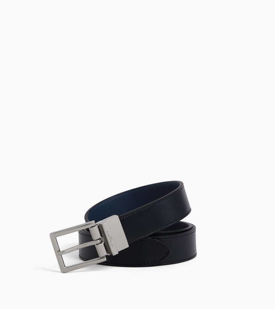 Le Tanneur ceinture réversible homme cuir lisse 30 mm