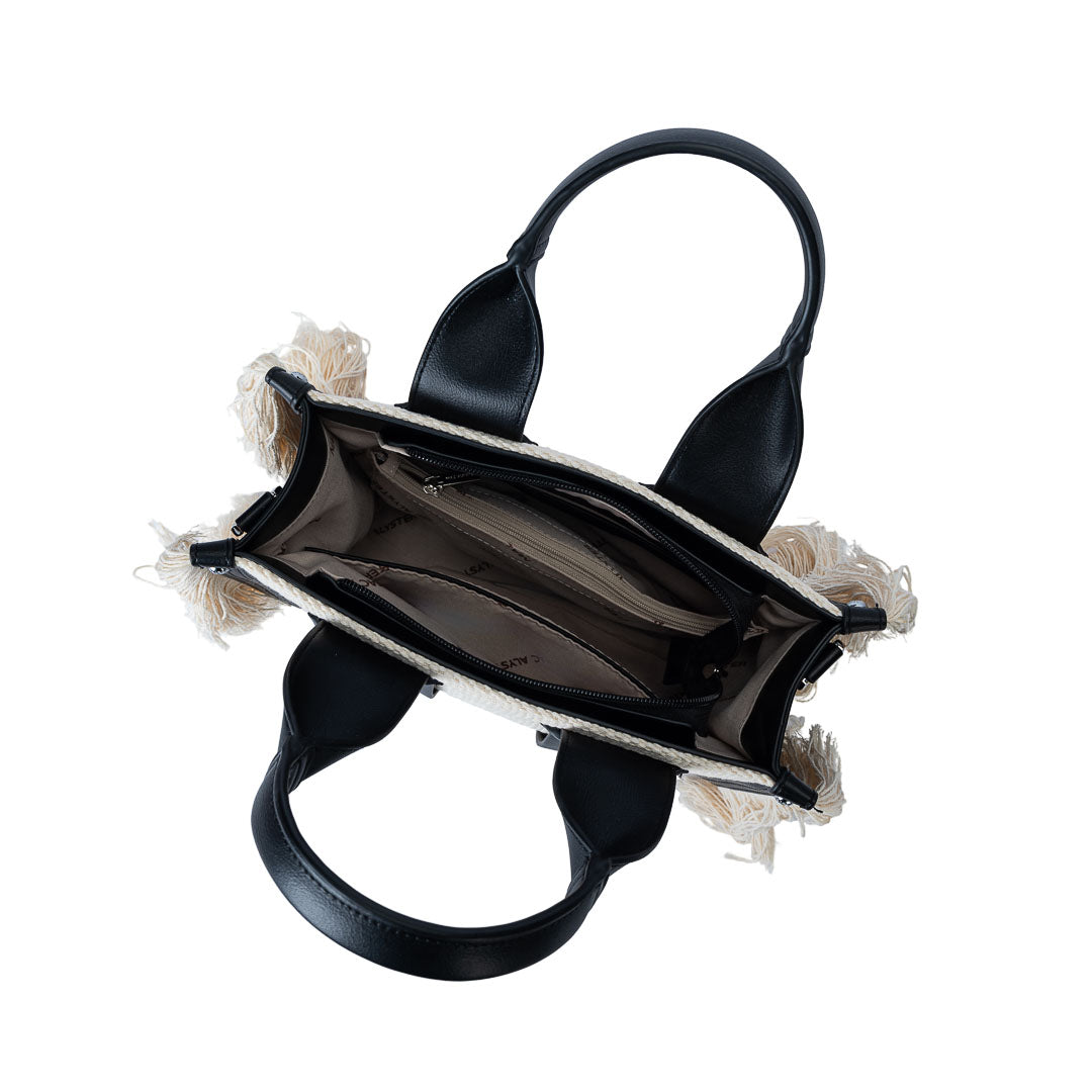 Mac Alyster Clover petit sac à main franges cognac