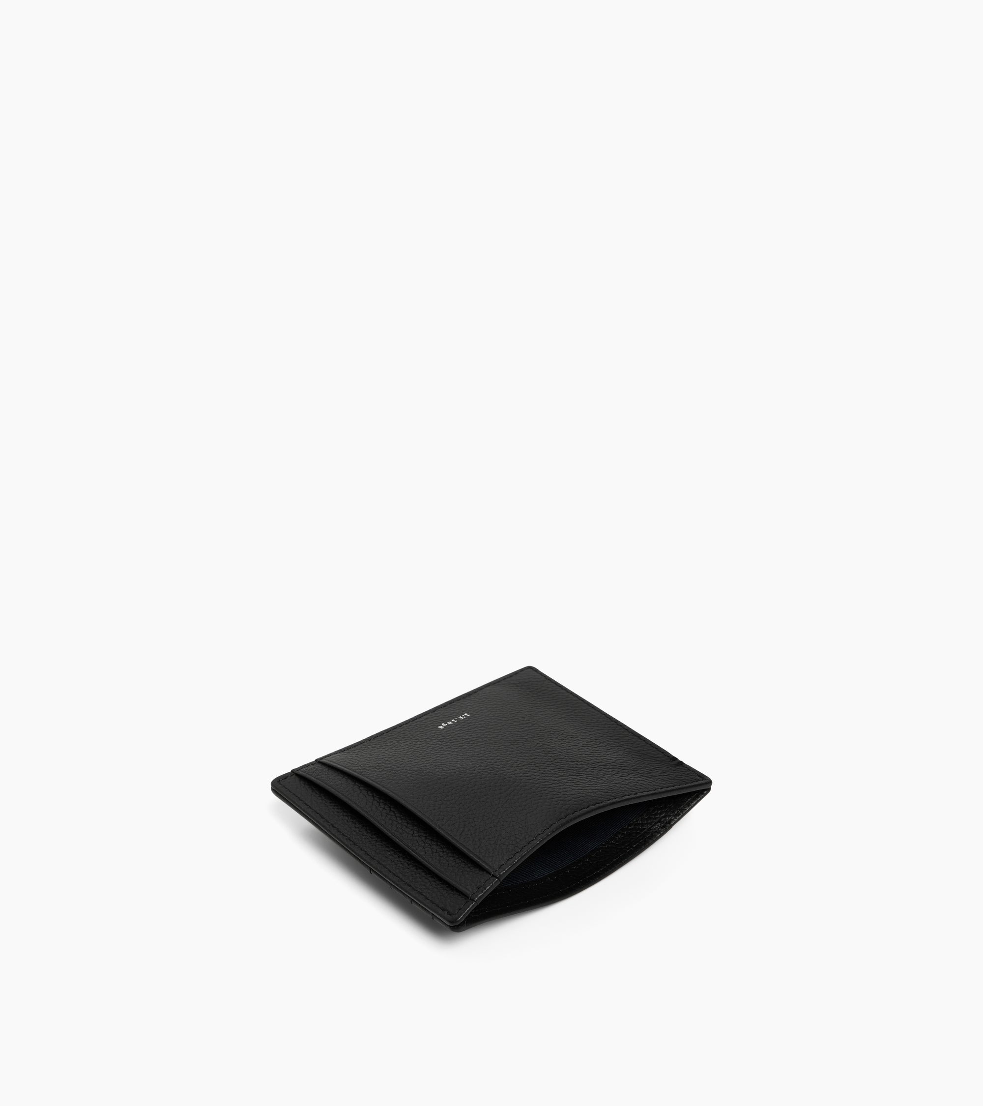 Le Tanneur Lucien porte-papiers cuir grainé noir