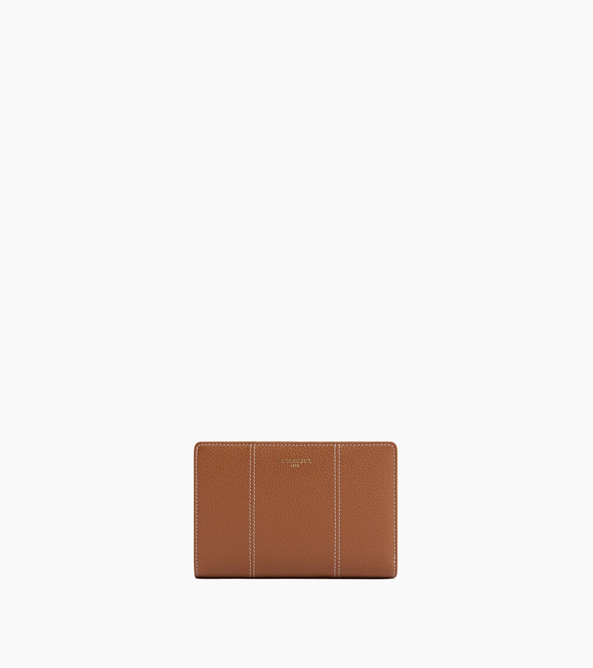 Le Tanneur Juliette portefeuille cuir grainé marron