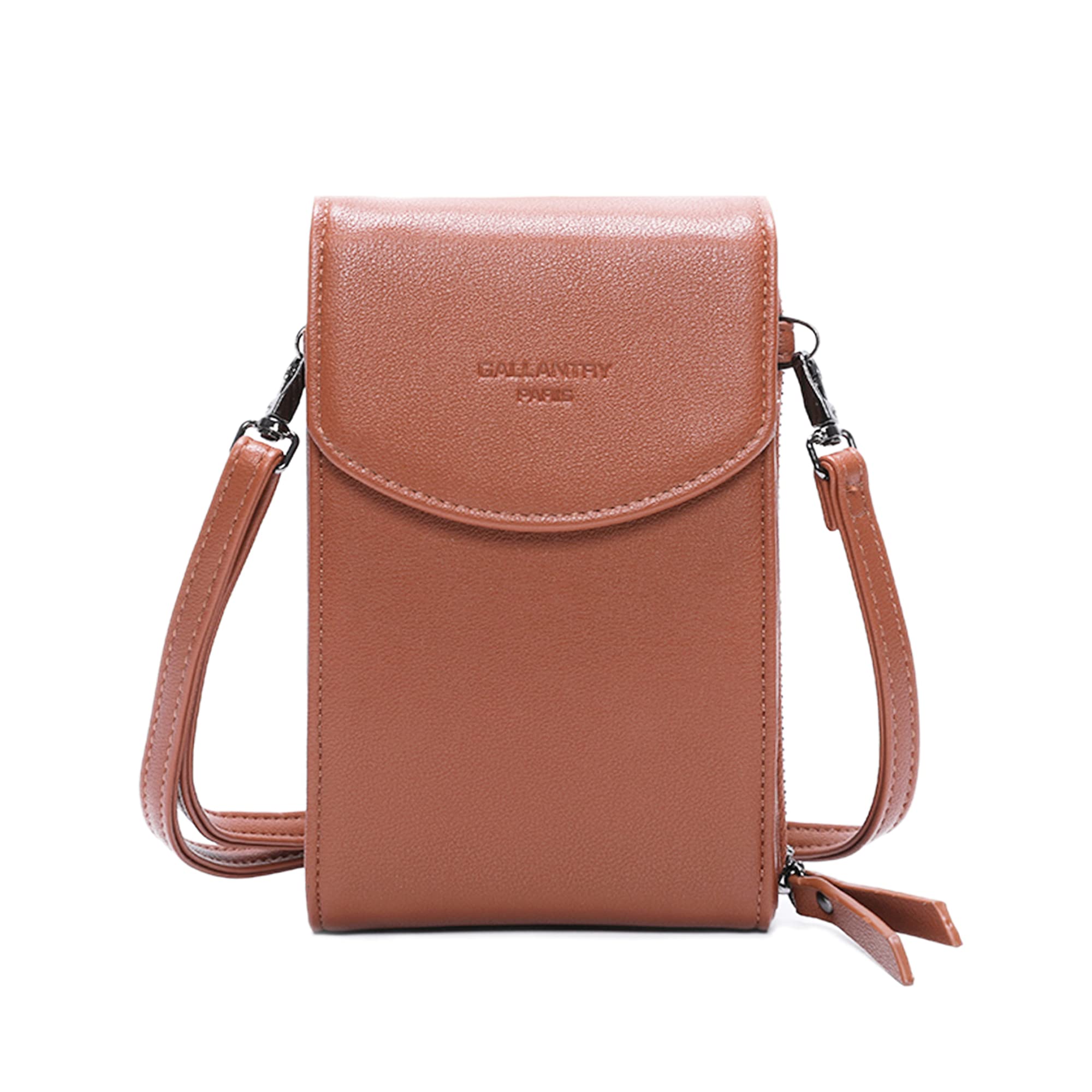 Gallantry Sacs Bandoulière Pochette Smartphone Noir Simili Cuir 11x18cm