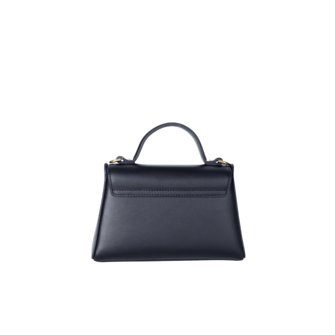 MAC ALYSTER Mélyssa Mini sac à main cuir Noir soirée