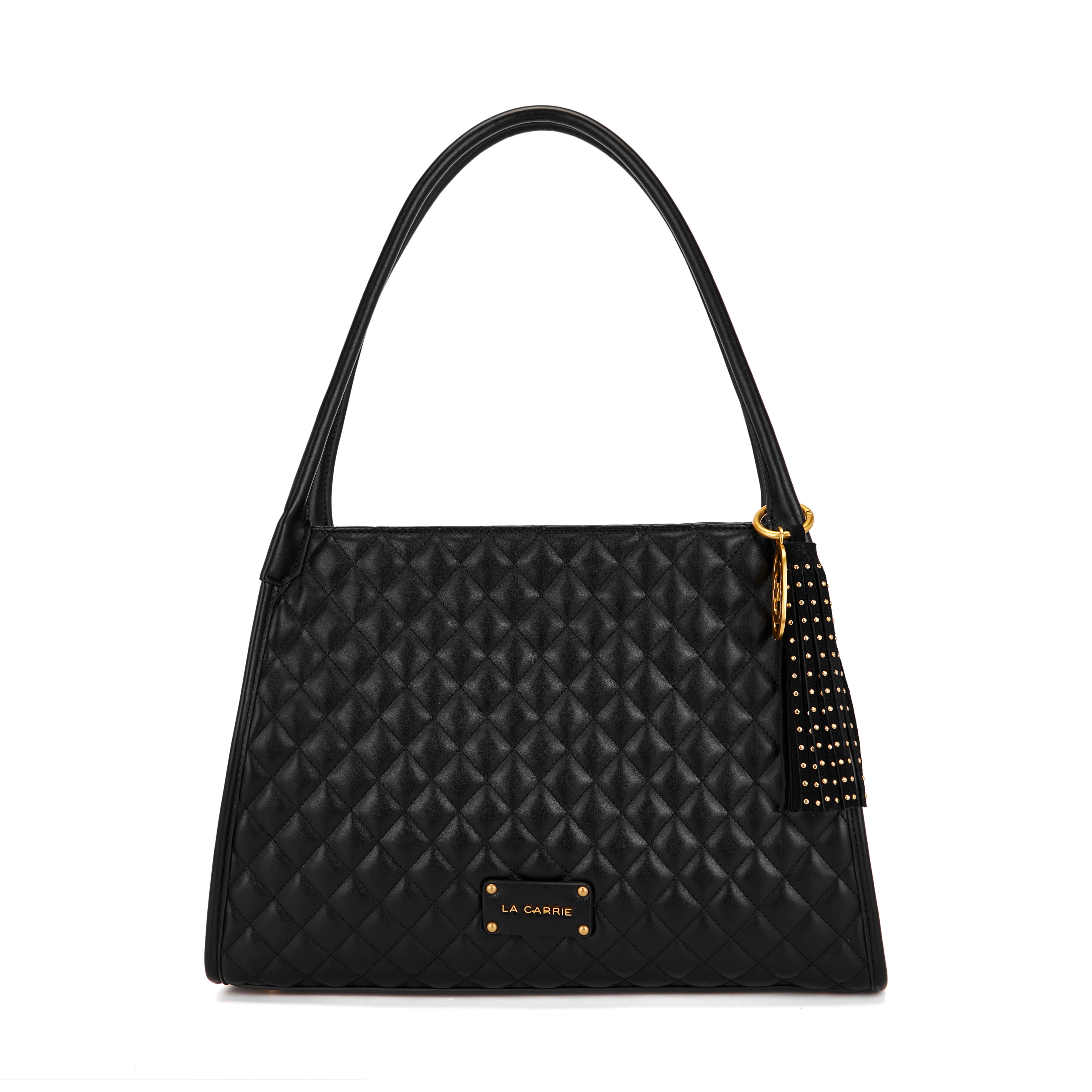 La Carrie Touchy sac cabas noir 46x14x25cm matelassé