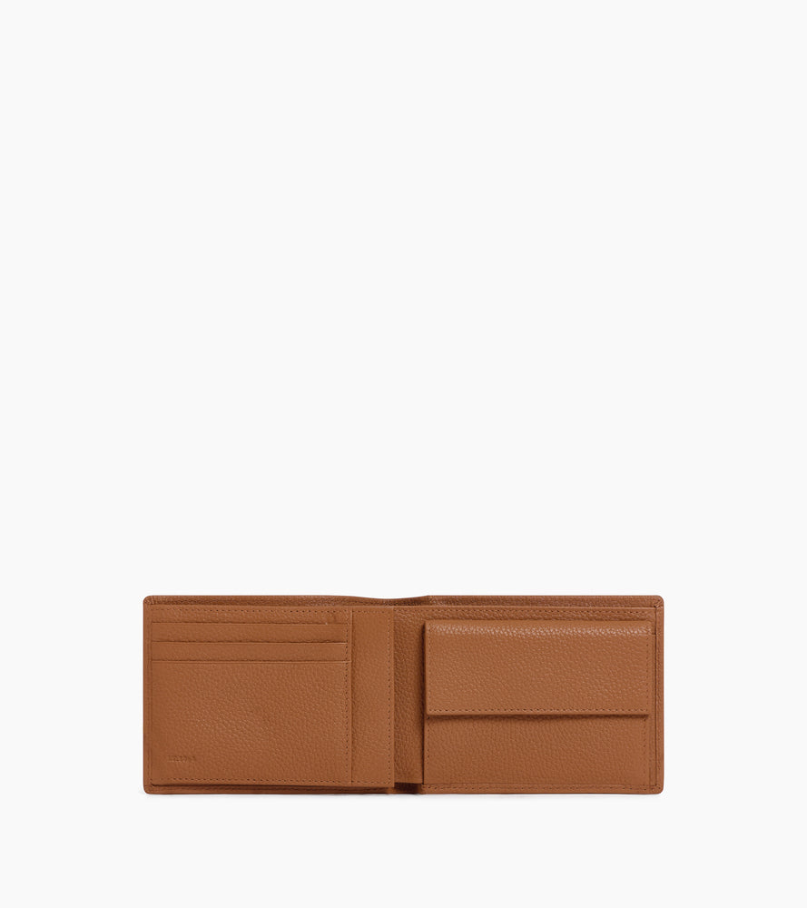Le Tanneur Charles portefeuille rabat cuir marron