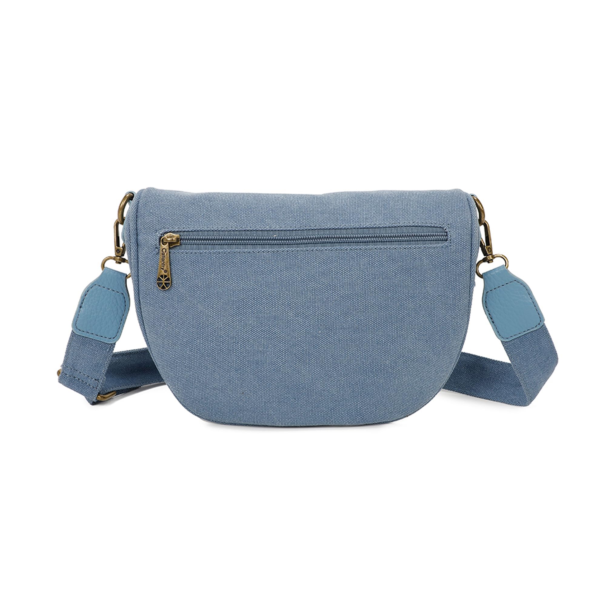Gallantry Sacs Bandoulière Banane Sac Bleu Clair Canvas