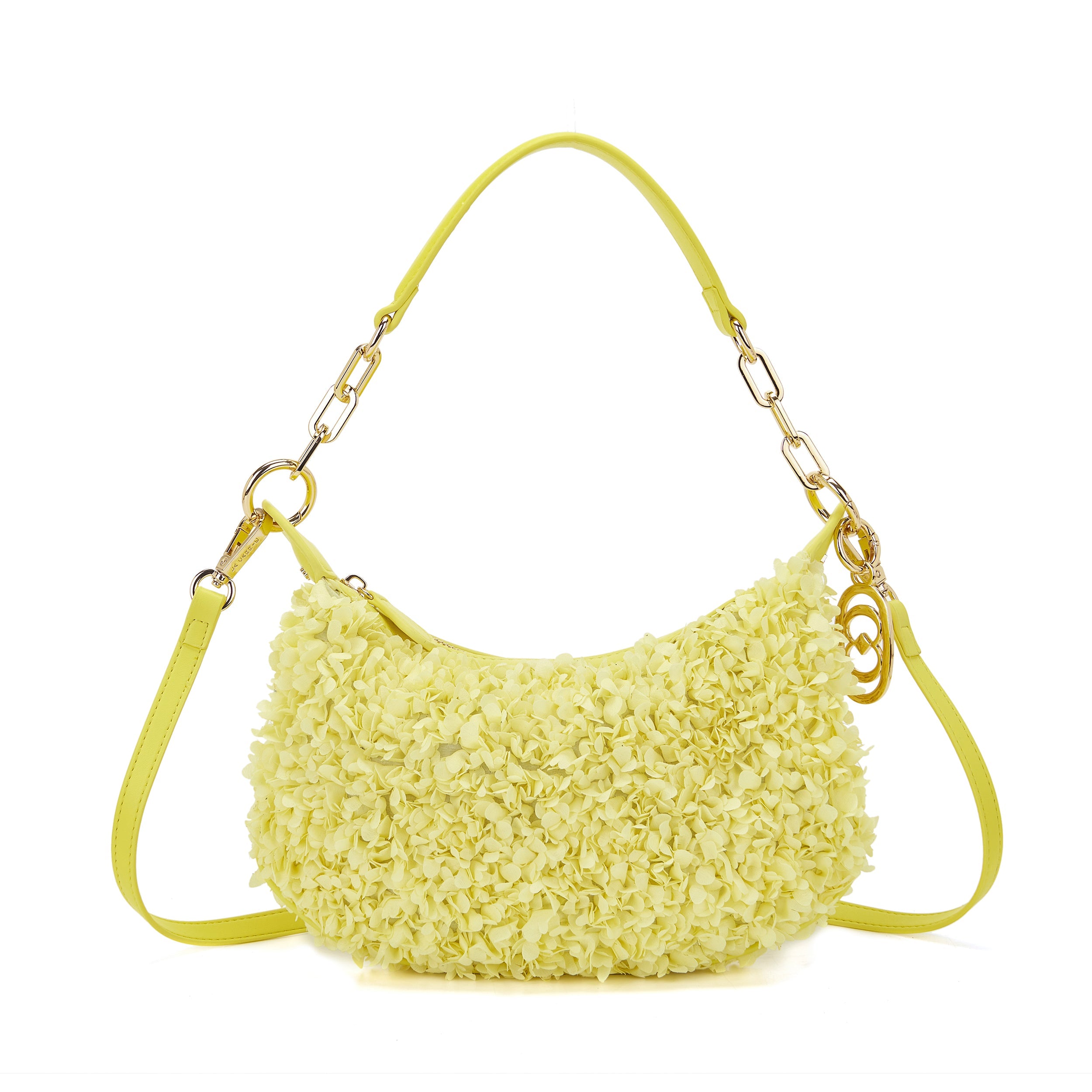 La Carrie Night Edition sac épaule chiffon yellow 29x3x15
