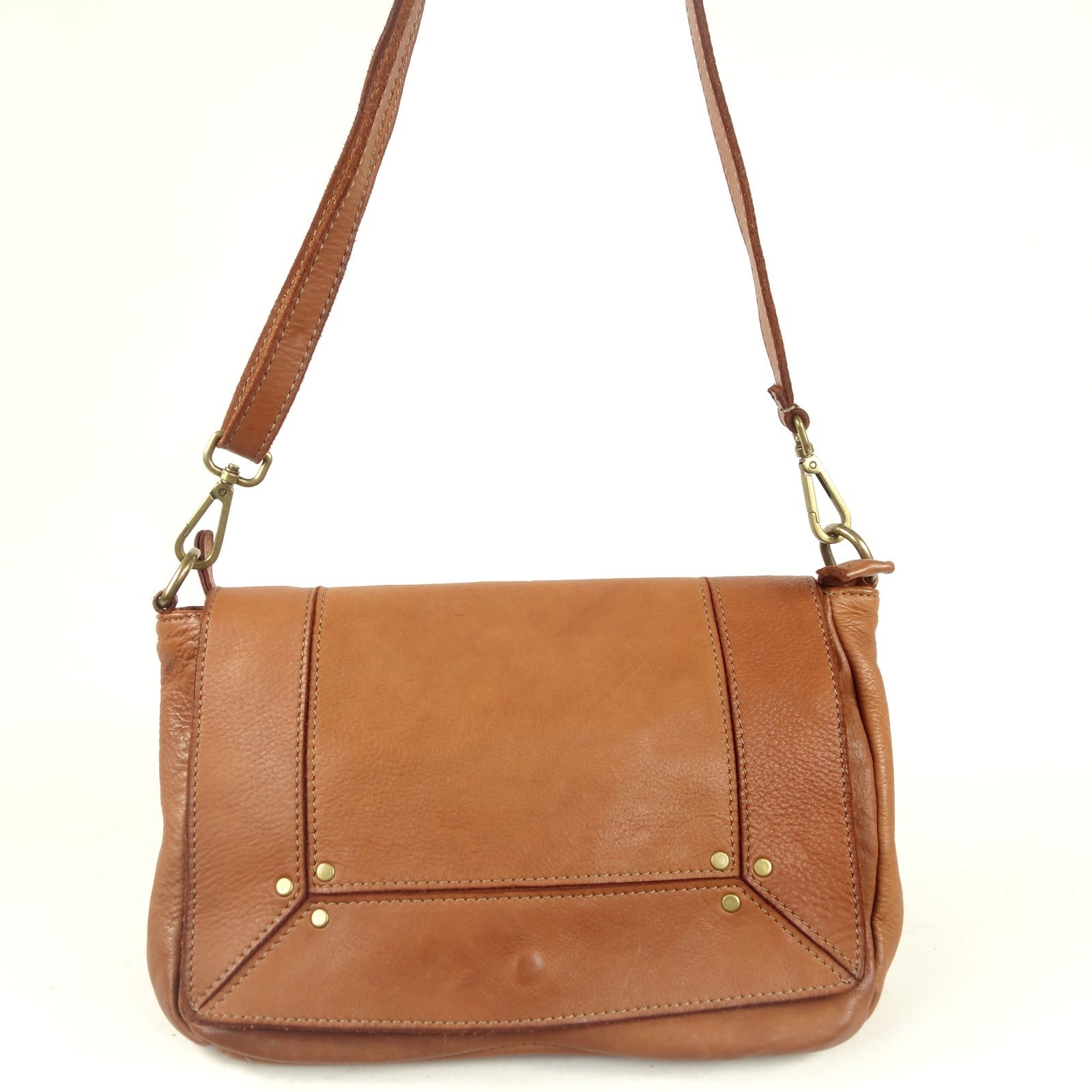 Collection Esprit Cuir ARIANA sac bandoulière naturel cuir