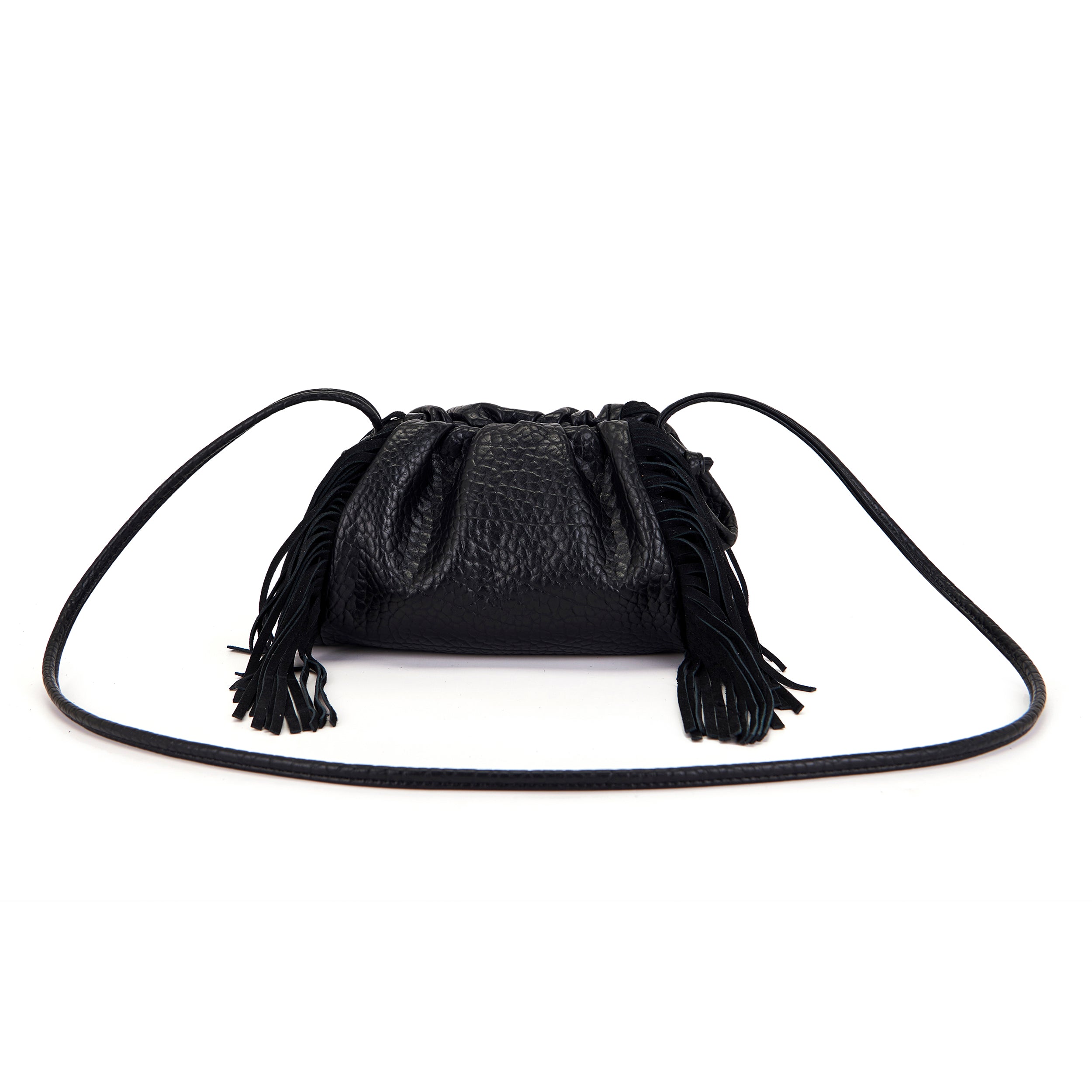 La Carrie Capsule sac à épaule noir PU 23x15 cm