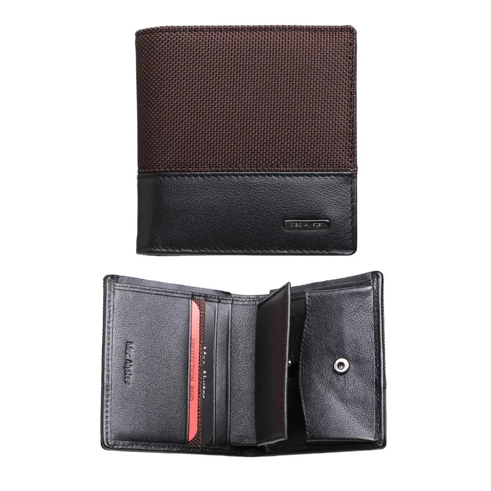 MAC ALYSTER Reporter porte-monnaie cartes marron