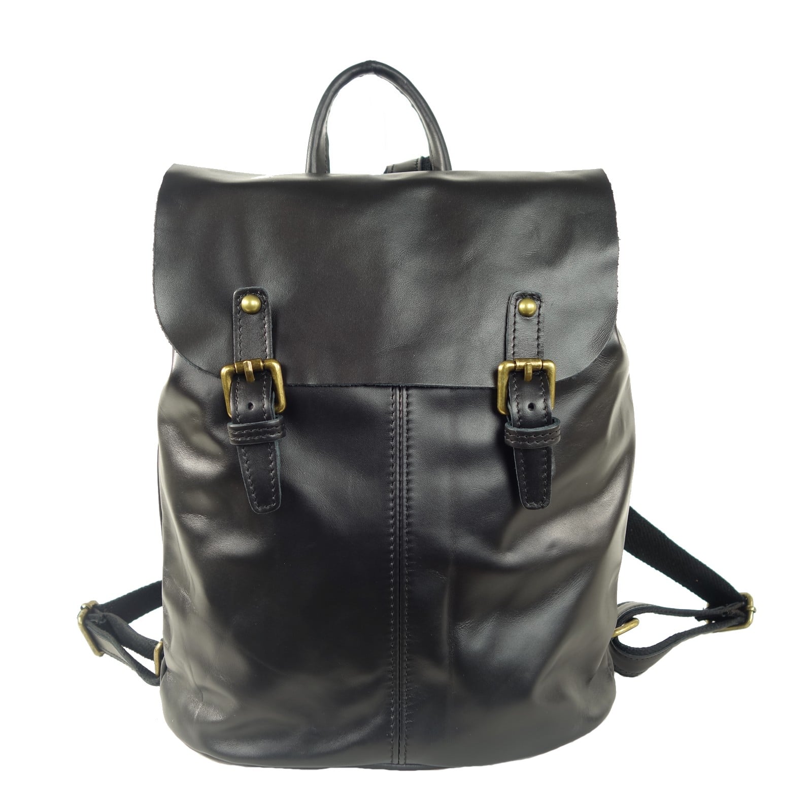 Collection Esprit Cuir SUMMER sac à dos cuir noir souple léger