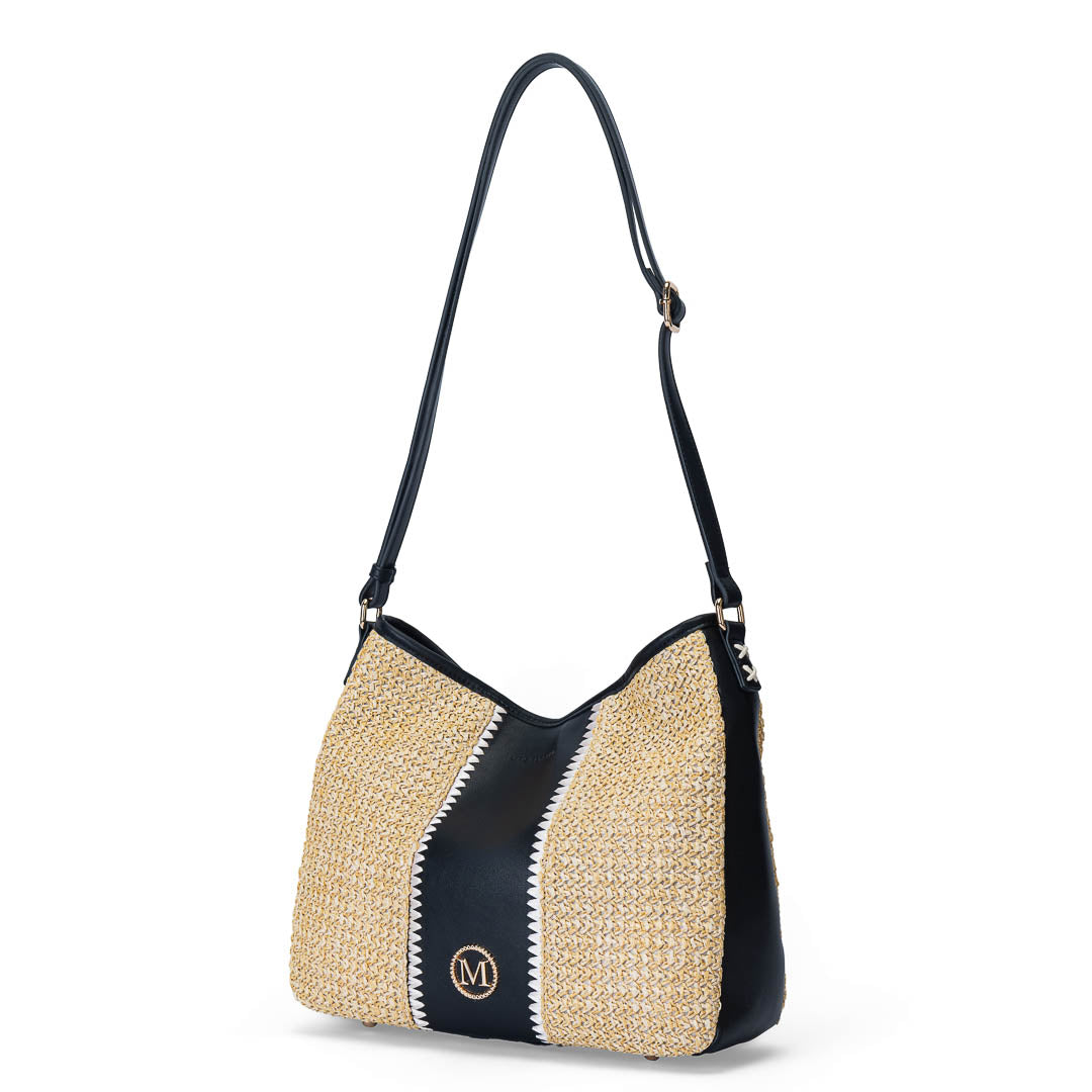 MAC ALYSTER Saint-Martin sac besace Noir grand format épaule
