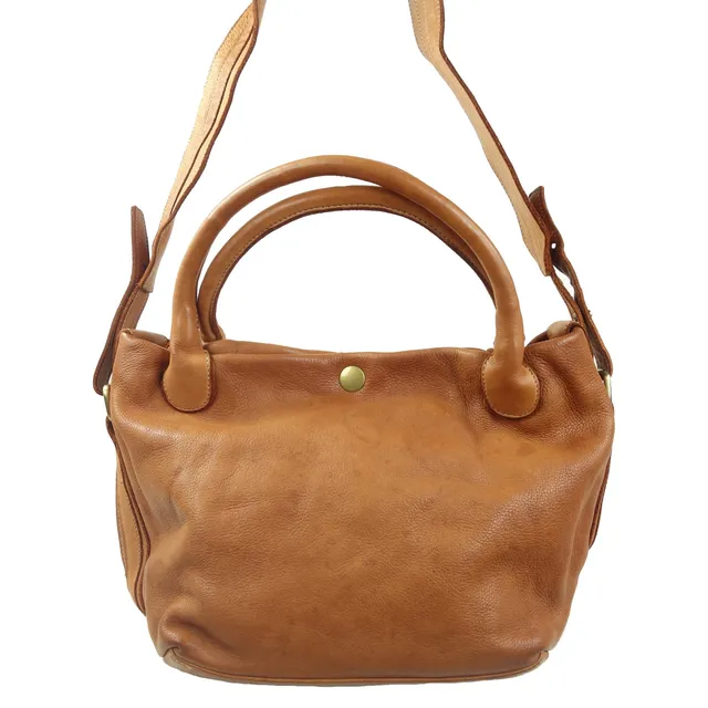 Collection Esprit Cuir Mina sac main camel cuir