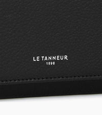 Le Tanneur Emilie compagnon voyage cuir grainé zippé