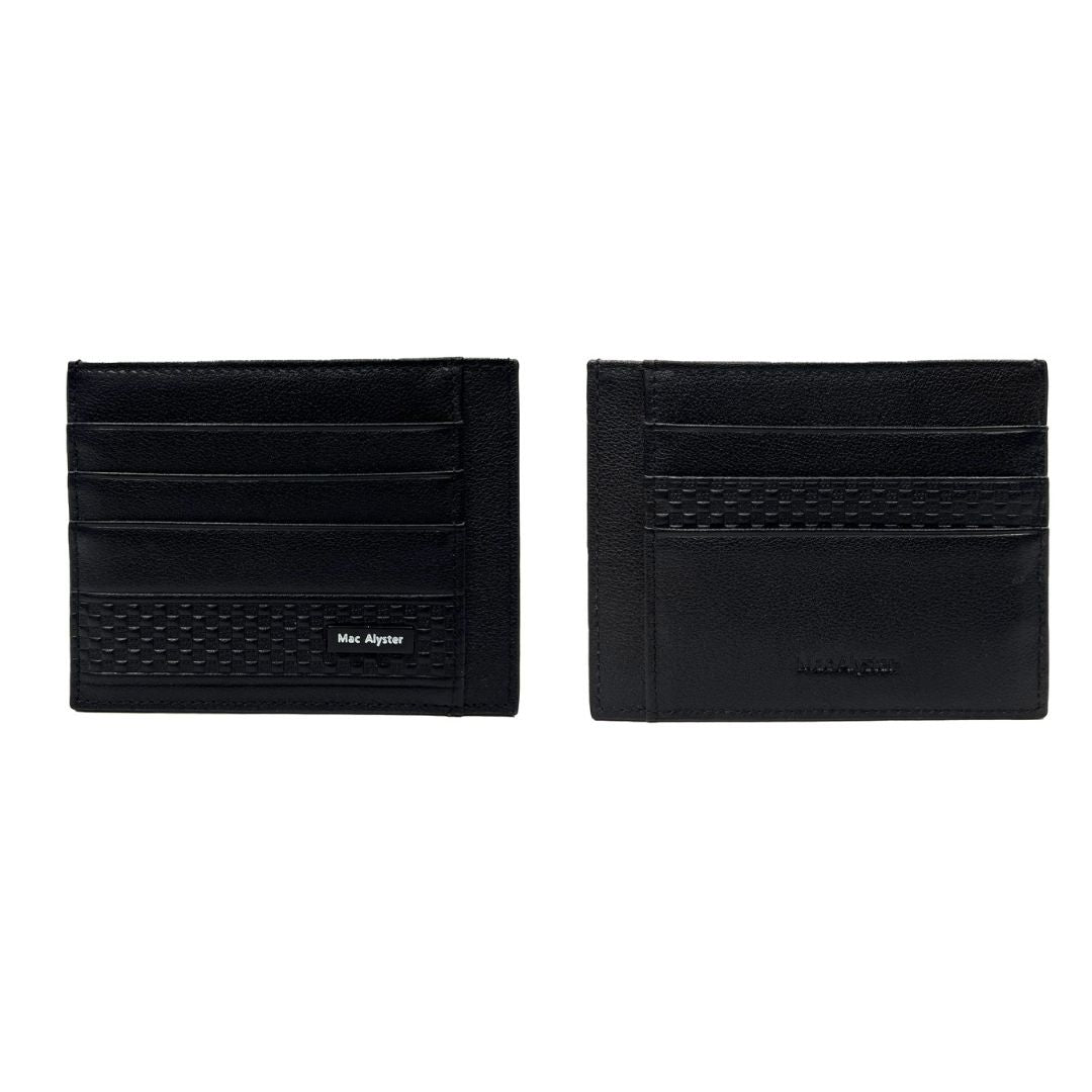 Mac Alyster Westside grand porte-cartes noir plat