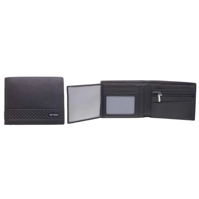 Mac Alyster Westside Portefeuille italien homme Noir 2 volets