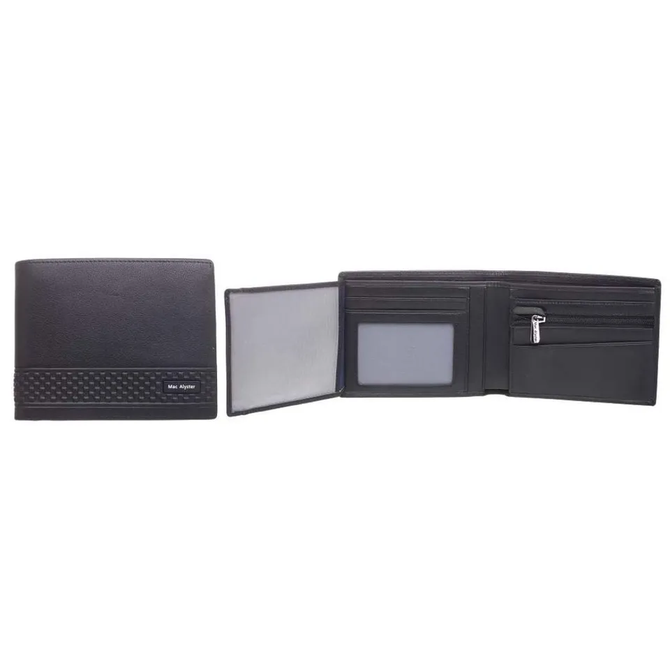 Mac Alyster Westside Portefeuille italien homme Noir 2 volets