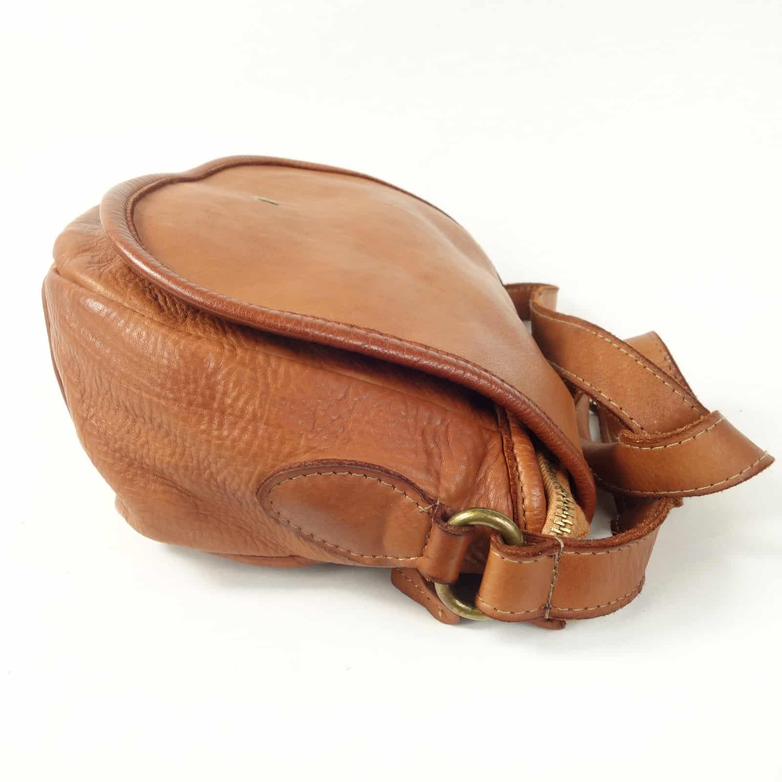 Collection Esprit Cuir Klara sac besace cuir camel