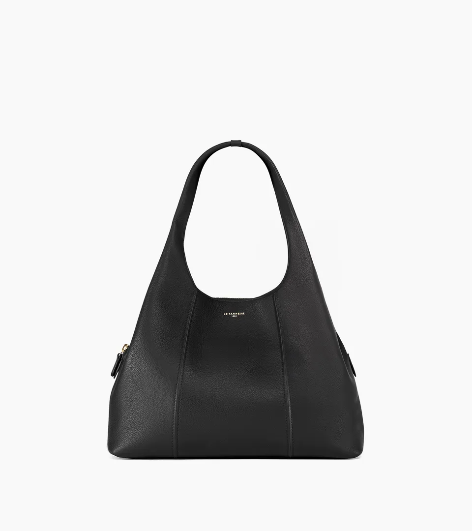 Le Tanneur Juliette sac épaule moyen cuir noir
